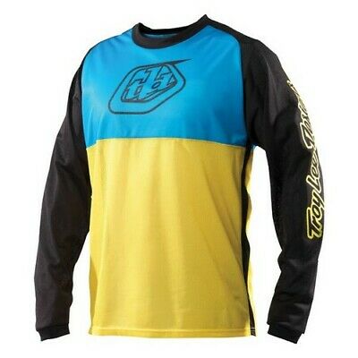 Troy Lee Designs Jersey Sprint Yellow Blue TLD Motocross - Last Years Gear Store