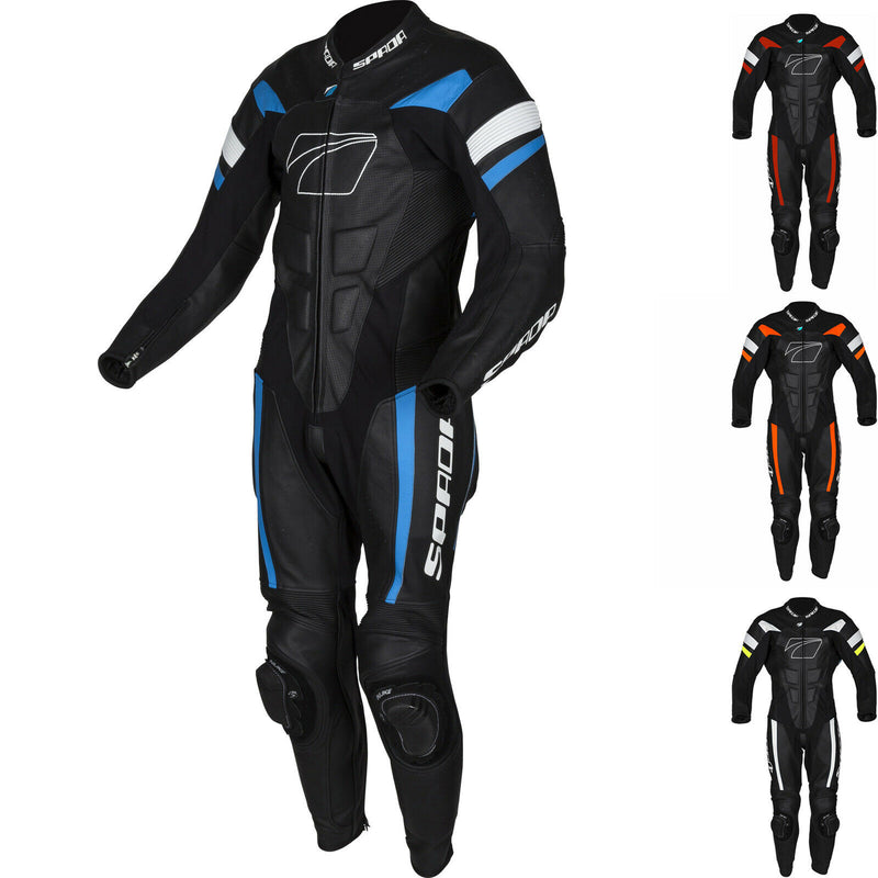 Spada Curve Evo 1 Piece Leather Suit Motorcycle Motorbike Track Racing - Last Years Gear Store