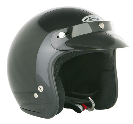 Spada Helmet Open Face Plain Black - Last Years Gear Store