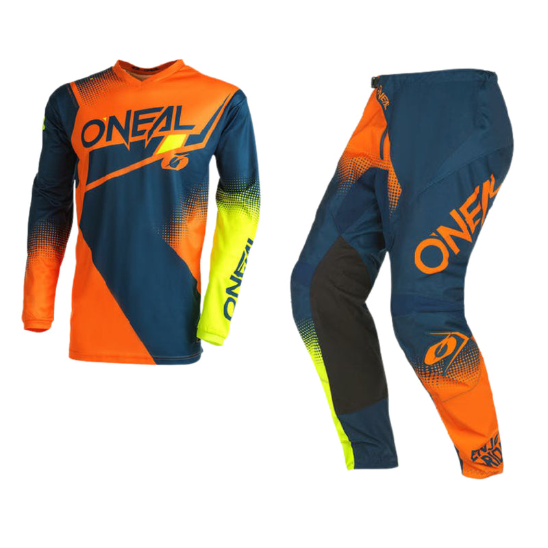 Oneal Element Racewear Kit Combo Blue Orange 2022