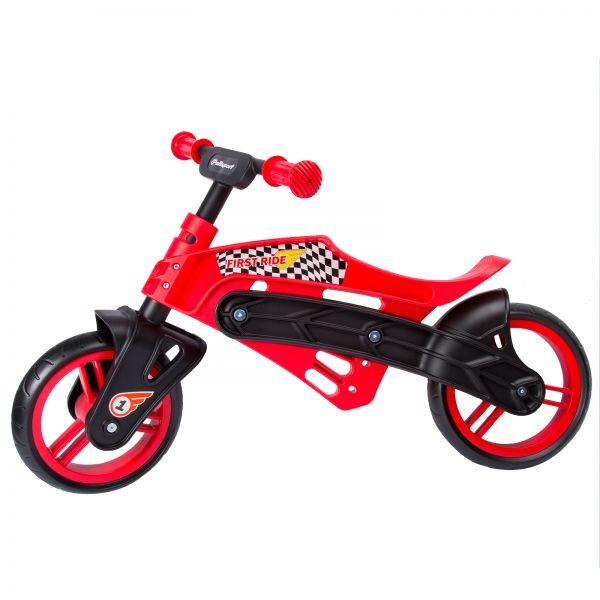 Polisport First Ride Mini Mx / Off-Road Red Kids Balance Bike for Ages 2+